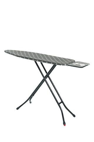 Elitepress Ayarlanabilir Ayaklı Lüks Ütü Masası Isıya Dayanıklı Extra Kumaş Antrasit