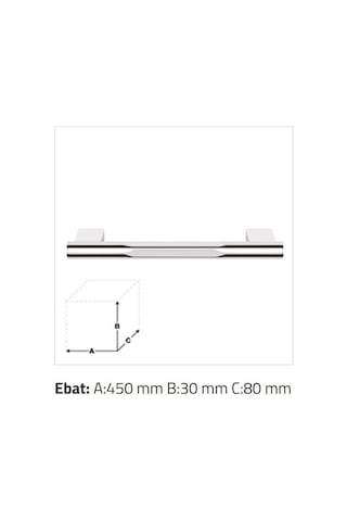 Sonia - Düz Banyo Tutamağı 450 Mm Krom - 28056a-45- Diğer