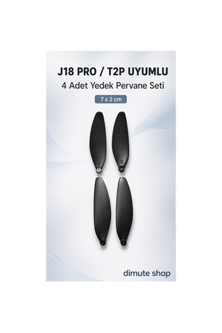 J18 Pro Ve T2p Drone Uyumlu 4 Adet Yedek Pervane Kanat Seti 7 X 2 Cm - 904089556 J18 Pro Ve T2p Drone Uyumlu 4 Adet Yedek Pervane Kanat Seti 7 X 2 Cm - 904089556