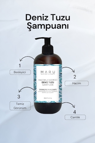 Maru Hacim Veren Deniz Tuzu Şampuanı 250 ML
