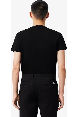 Lacoste Erkek Regular Fit Bisiklet Yaka T-shirt Siyah
