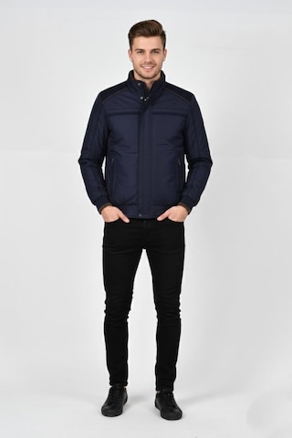 Erkek Hakim Yaka Spor Mont 85103 Bgl-st04881 Lacivert