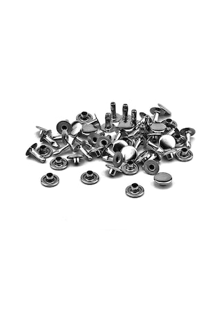 5 Mm 00 No Platin Renkli Perçin Rivet 30 Adet Gri
