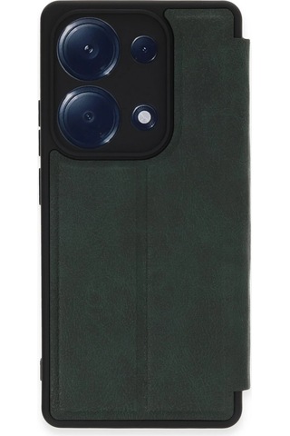 Gld-spt- Newface Xiaomi Redmi Note 13 Pro 4g Kılıf Flip Cover - Koyu Yeşil