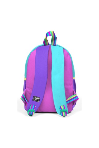 Minik Yuva Sırt Çantası Pembe Pastel Renkli İki Bölmeli 23559