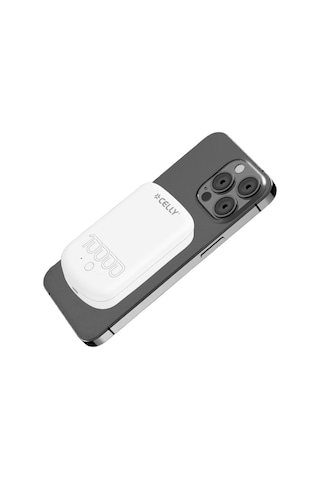 Celly Magsafe 10w 10kmah Powerbank Pro - Beyaz Beyaz