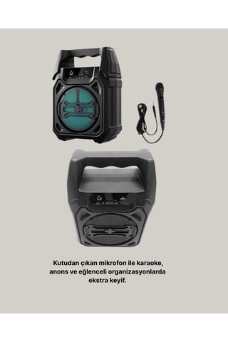15w Güçlü Ses Çıkışı 6.5 İnç Bluetooth Hoparlör Ucz1283hoparlör-7