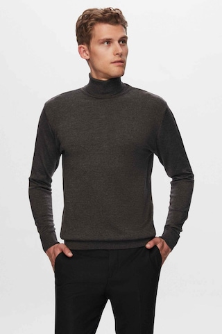 D's Damat Ds Damat Regular Fit Antrasit Pamuk Karışımlı Balıkçı Yaka Triko Kazak 5HF06ORT12007 Antrasit