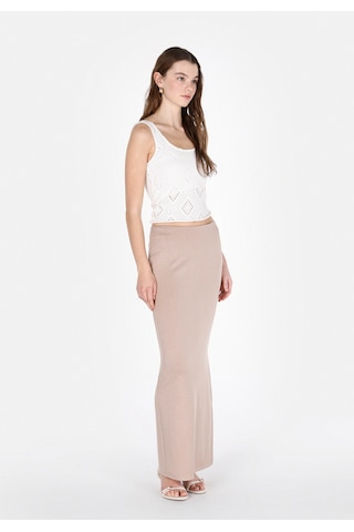 Colin's Colins Slim Fit Düz Kadın Bej Etek Cl1073051 Cl1073051 Q1.v1 Beı Bej