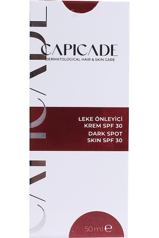 Capicade Leke Önleyici Krem SPF30 50 ML