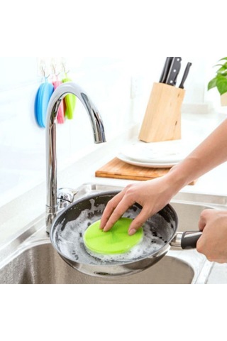 Zmc Bilişim 2'li Kir Tutmaz Tırtıklı Yüzey Bulaşık Yıkama Pedi