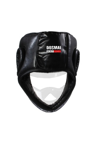 Dosmai Mika Yüz Korumalı Kick Boks Muay Thai Maç Kaskı Siya Ko372 Siyah