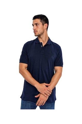 Arma Ar-ma Erkek Polo Yaka Tişört Resim Baskili Örme Kumaş Regular Fit %100 Pamuk 30/1 Çift Toplama Penye Pike Y31374357802 Lacivert-l1