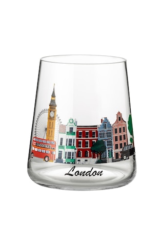 Madame Coco London City 2'li Su Bardağı Seti - Şeffaf 8684427278444 Çok Renkli