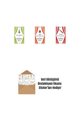 Vali Hanım Ciltli + Aşk Bir Zamanlar Ciltli + Darbe: Kan Ve Sultan Ciltli + Okuma Sticker'ları