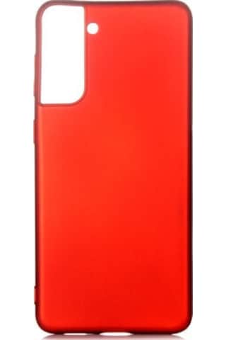 Samsung Galaxy Uyumlu S21 Plus Kılıf Esnek Yapılı İnce Slim Silikon Kapak Ryc/premier Kirmizi