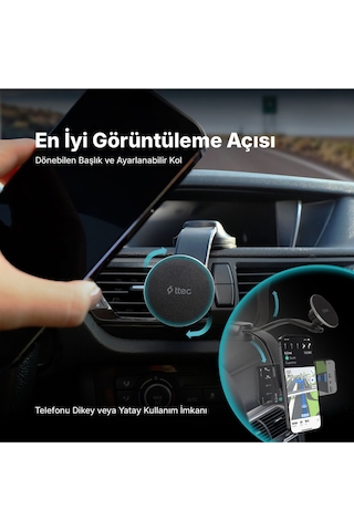 Ttec Easydash Pro M Magsafe Uyumlu Araç İçi Telefon Tutucu 2tt38 Siyah