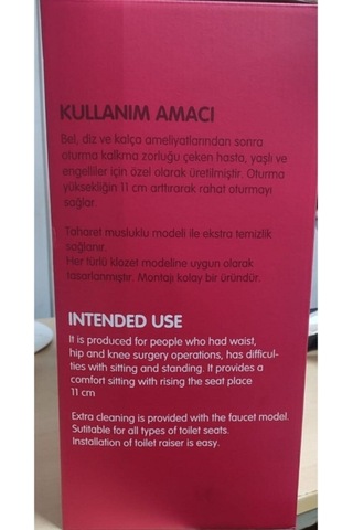 Klozet Yükseltici Kapaksız Musluklu