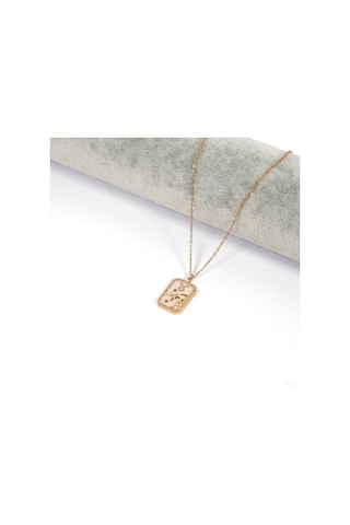 Çelik Kolye Boğa Burcu Kolyesi - K-115 Altın