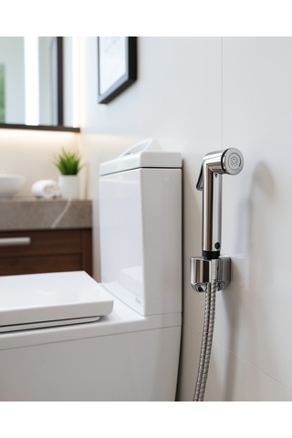 Stoplu Taharetmatik El Spreyi Su Tasarruflu Banyo Temizlik Seti Çok Renkli