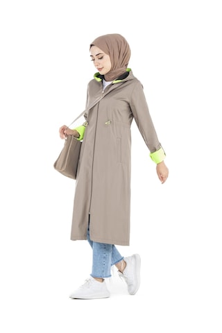 Sevitli Neon Trençkot-vizon-2450-vizon Vizon