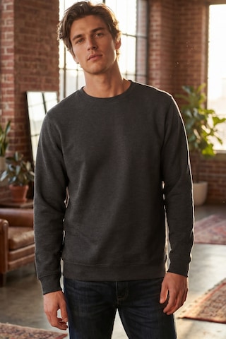 Goffra Erkek Focus Esnek Kumaş Yumuşak Dokulu Günlük Sweatshirt Antrasit M401-r0342-04