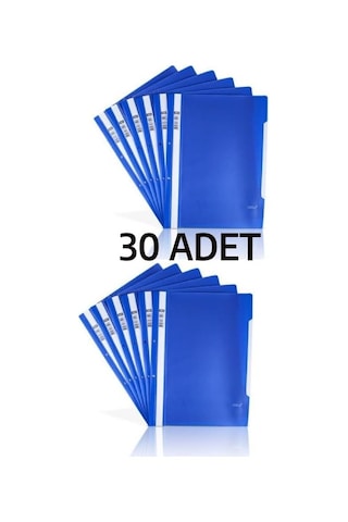 Nistabolje 30 Adet A4 Mavi Telli Dosya Ekonomik Kaliteli