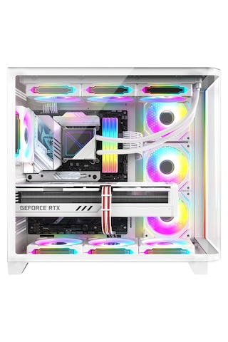 Apphirex 97X R7-7800X3D 32 GB 1 TB M2 SSD 16 GB RX9060XT 27" Free Dos Masaüstü Oyuncu Bilgisayarı