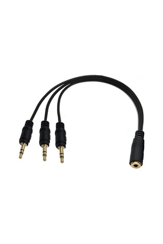 3.5 Mm Stereo Dişi 3xerkek 3.5 Mm 5+1 Ses Kablosu