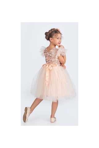 Mnk Baby & Kids Tüllü Kız Çocuk Kpl Elbise Mnk0526 SOMON