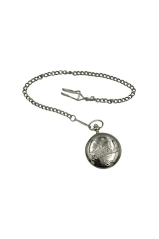 Profisher R0003TCDDS TCDD Tren Kabartmalı 46 MM Klasik Kuvars Köstekli Cep Saati