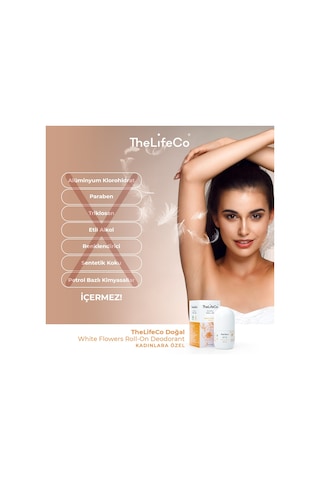 The Lifeco White Flowers Kadın Roll-On Deodorant 2 x 60 ML