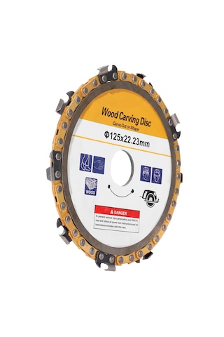 Konesam Ahşap Kesim Ve Freze Aleti 125mm, 9 Dişli, 22mm Arbor, Zımpara Makinesi Zincir Diski, Ahşap Açma Ve Kesim İçin