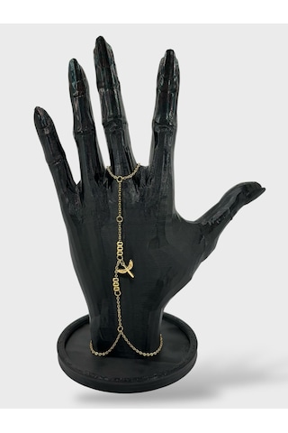 Arnes Jewelry Çelik Dorikalı Melek Kanadı Şahmeran Bileklik Ar584nes Gold