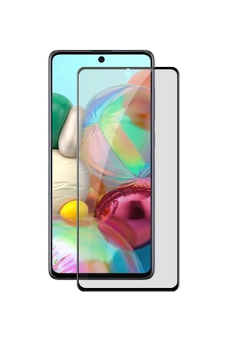 Ally Sm Galaxy A71 3d Full Privacy Gizlilik Tempered Cam Ekran Koruyucu- 5775
