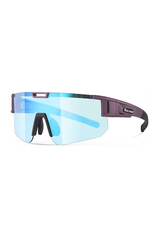 West Bıkıng Yp0703163 Dış Mekan Bisiklet Gözlükleri Uv400 Fotokromik Güneş Gözlüğü - Koyu Mor