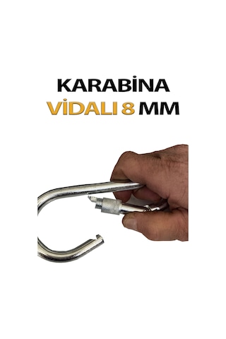 Karabina Vidalı 8 Mm 5 Adet