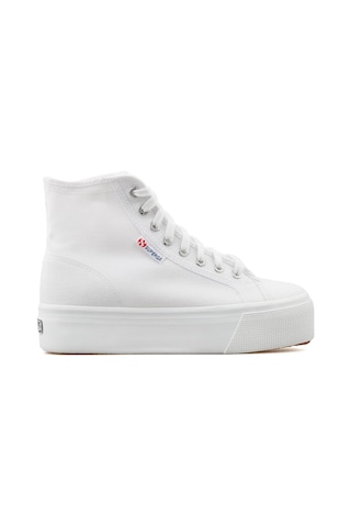 Superga 2708 Hi Top Kadın Günlük Ayakkabı S41273w-901-sp Beyaz Siyah