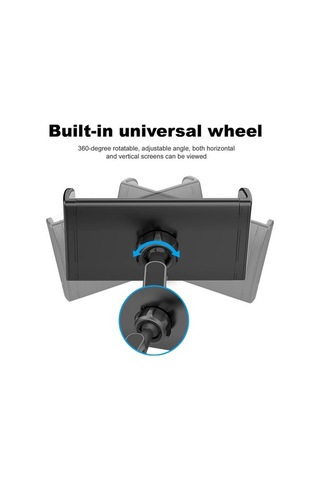 Fortunelane Siya Araba Arka Koltuk Tutucu - Çift Kollu 360 Döner - 5-11 İnç Evrensel - Katlanabilir Abs+alüminyum