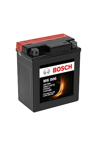 Bosch 6 Amper M6006 Ytx7l-4 Ytx7l-bs Agm Motosiklet Aküsü