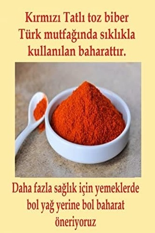 Tatlı Toz Kırmızı Biber 1000 Gr - 1 Kg