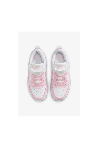 Nike Beyaz - Pembe Kız Çocuk Yürüyüş Ayakkabısı Dv5457-105 Court Borough Low Ps