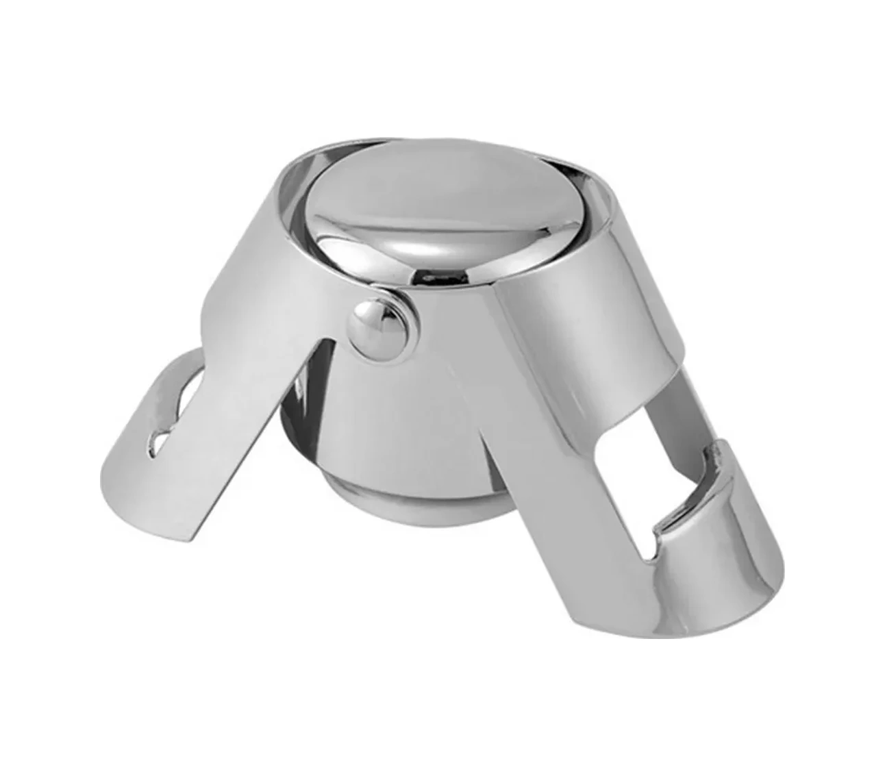 Konesam Porselen Paslanmaz Çelik Şampanya Tıkanıcısı - İçeriği Kabarcıklı Tutan, Tazeliği Koruyan, Leakproof Silikon Yalıtkanlı Fincan Kapak Aksesuarı