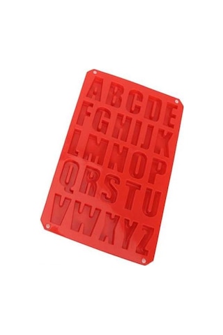 Besthome1 26 Harfli Silikon Kalıp - Renkli, Isı Dayanıklı Pasta, Buz, Çikolata Yapımı Çok Renkli