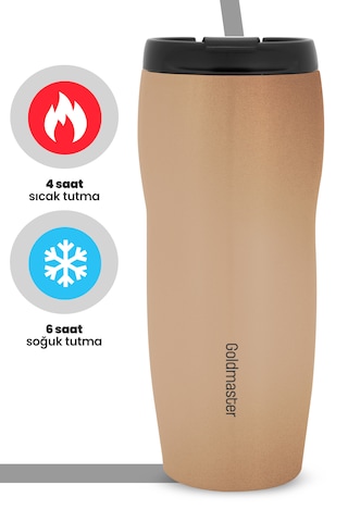 Goldmaster Flex Gm-tm01g Çelik Termos Bardak Gold Rose Gold