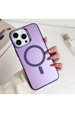 Telefon Kılıfı İphone 15 Kılıf Magsafe Uyumlu Siyah