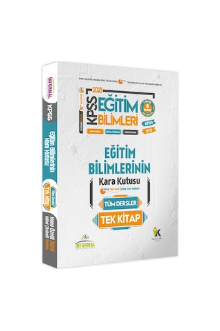 KPSS-AGS Eğitim Bilimlerinin Kara Kutusu Tüm Dersler Tek Kitap Özetli Çözümlü Çıkmış Soru Bankası