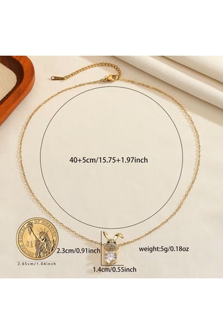Kadın Kolye Thumper Luxury Bunny Premium Taşlı Altın Kaplama Kolye Altın