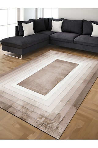 Dijital Baskılı Yıkanabilir Kaymaz Taban Salon Ve Oturma Odası Halısı 6009h 001