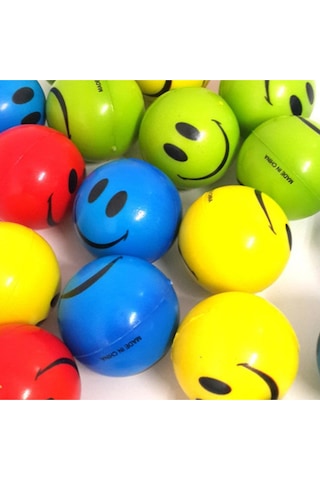 Smiley Ball Gülen Surat Desenli Sesli Köpek Oyuncağı 2 Li Paket